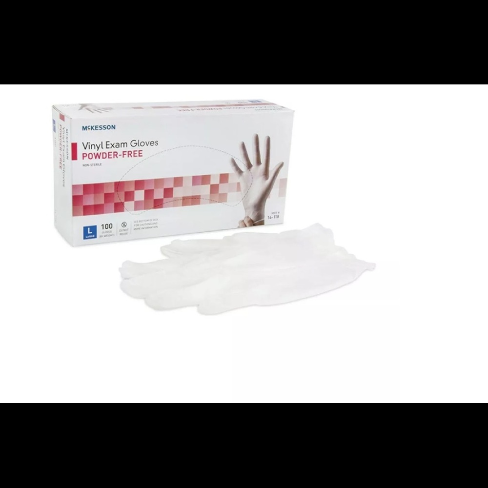McKesson Exam Gloves clear 100ct (LOT OF 2 BOXES)